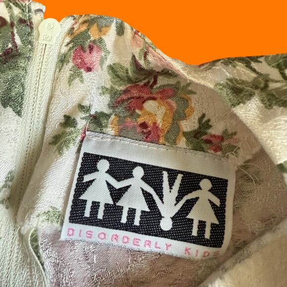 90's vintage lot of 4 floral rosette dresses Girl's Size 5/6 cottage coquette - Picture 12 of 12